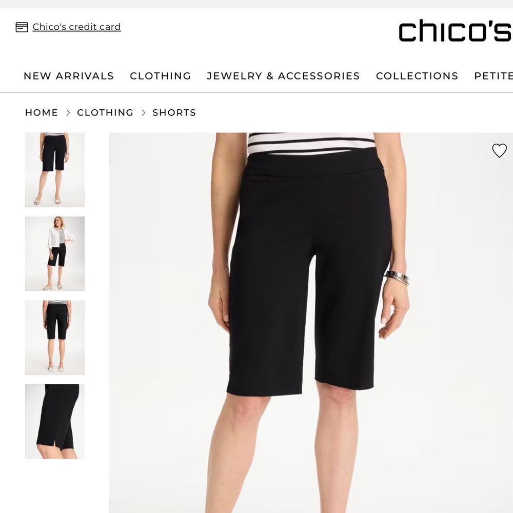 Chico's Brigette Pull-On Bermuda Shorts